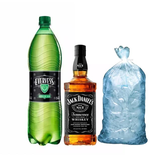Combo Jack Daniel - Black/Honny C/Evervess 1.5lt