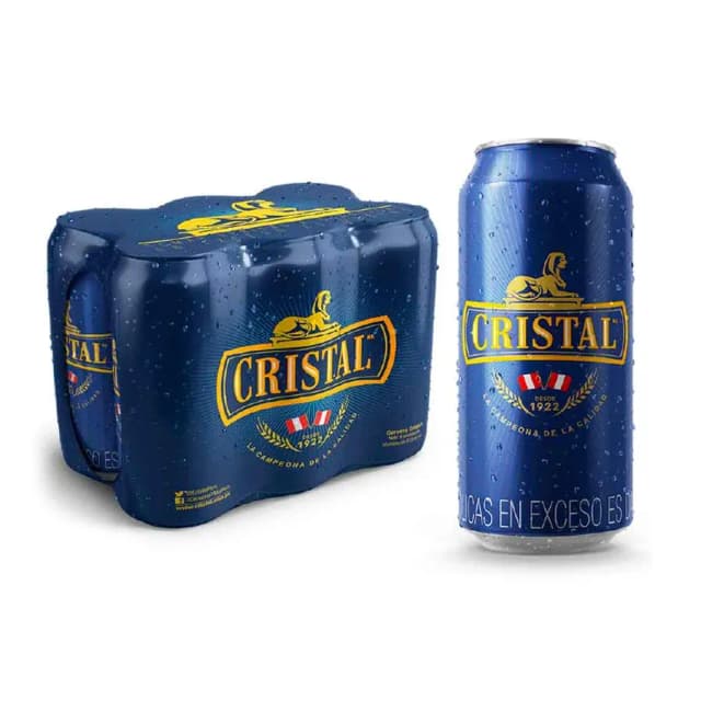 Cristal Lata Six Pack