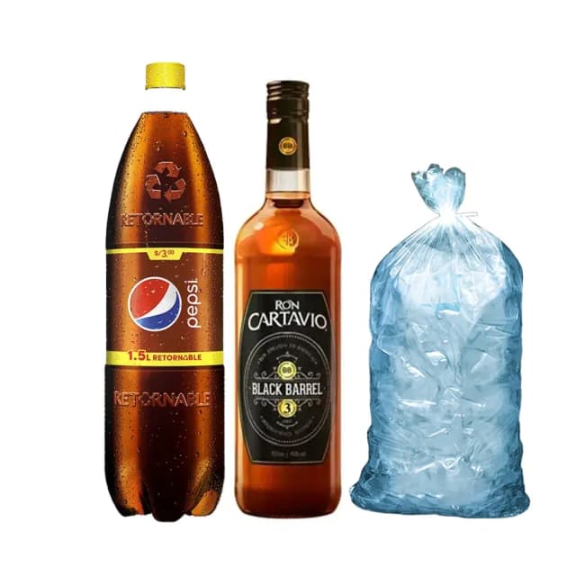 Combo Black Barrel C/Pepsi 1.5lt