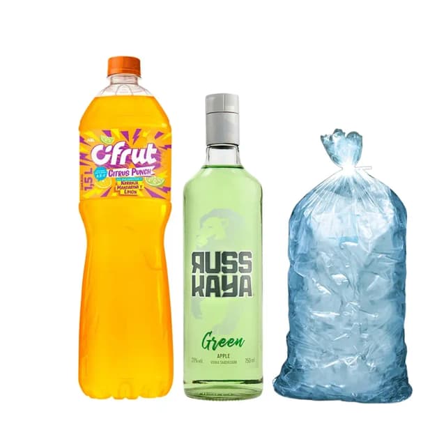 Combo Russkaya - Verde (manzana) C/Cifrut 1.5lt
