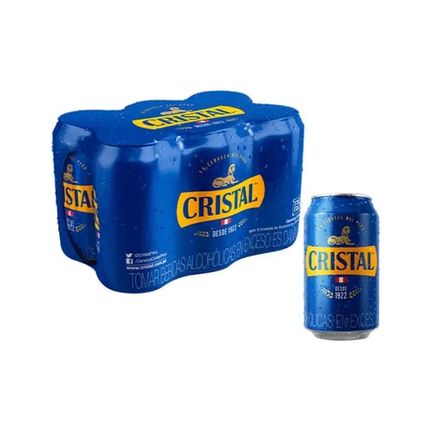 Cristal Lata Six Pack