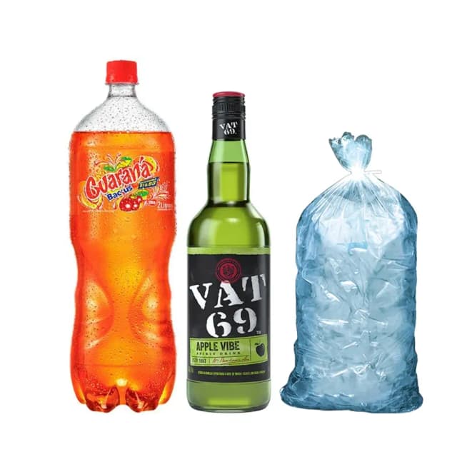 Combo Vat69 - Verde (manzana) C/Guarana 2lt