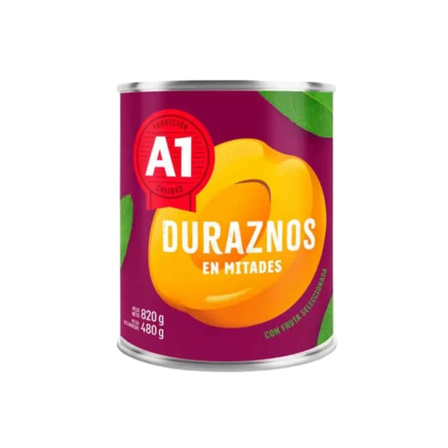 A1 Conserva de durazno 820 GR