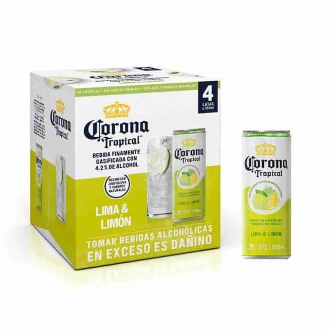 Corona Tropical - Lima limon Fourpack