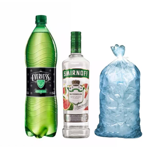 Combo Smirfnoff - Watermelo (sandia) C/Evervess 1.5lt