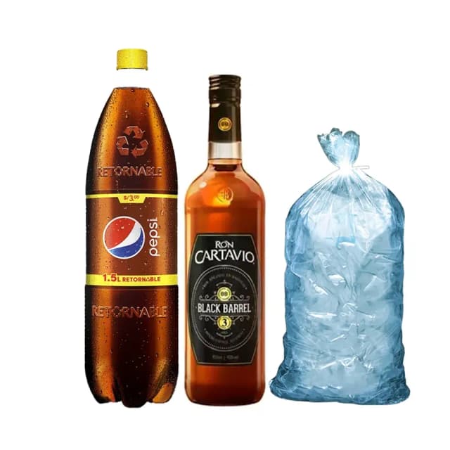 Combo Cartavio Black Barrel C/Pepsi 1.5lt