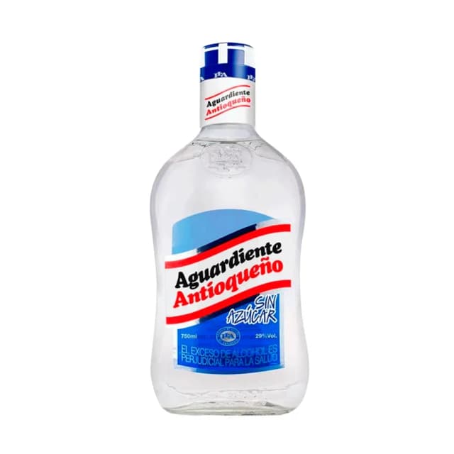 Antioqueño Azul Aguardiente Sin Azucar 750 ML