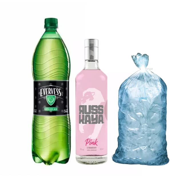 Combo Russkaya - Rosado (fresa) C/Evervess 1.5lt